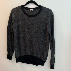 Black and Gray Wilfred Free Crewneck Sweater